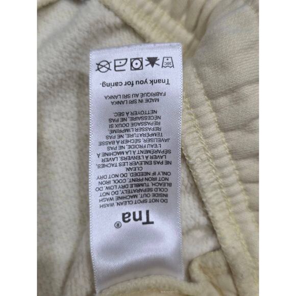 Aritzia Sweatpants Y2K TNA Graphic Cozy Fleece Cream 2XS A003777 - Picture 4 of 13